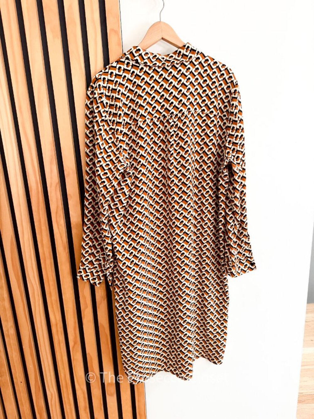 NWT *flawed* Diane Von Furstenberg DVF 100% Silk Button Dress (XL) - Picture 6 of 8